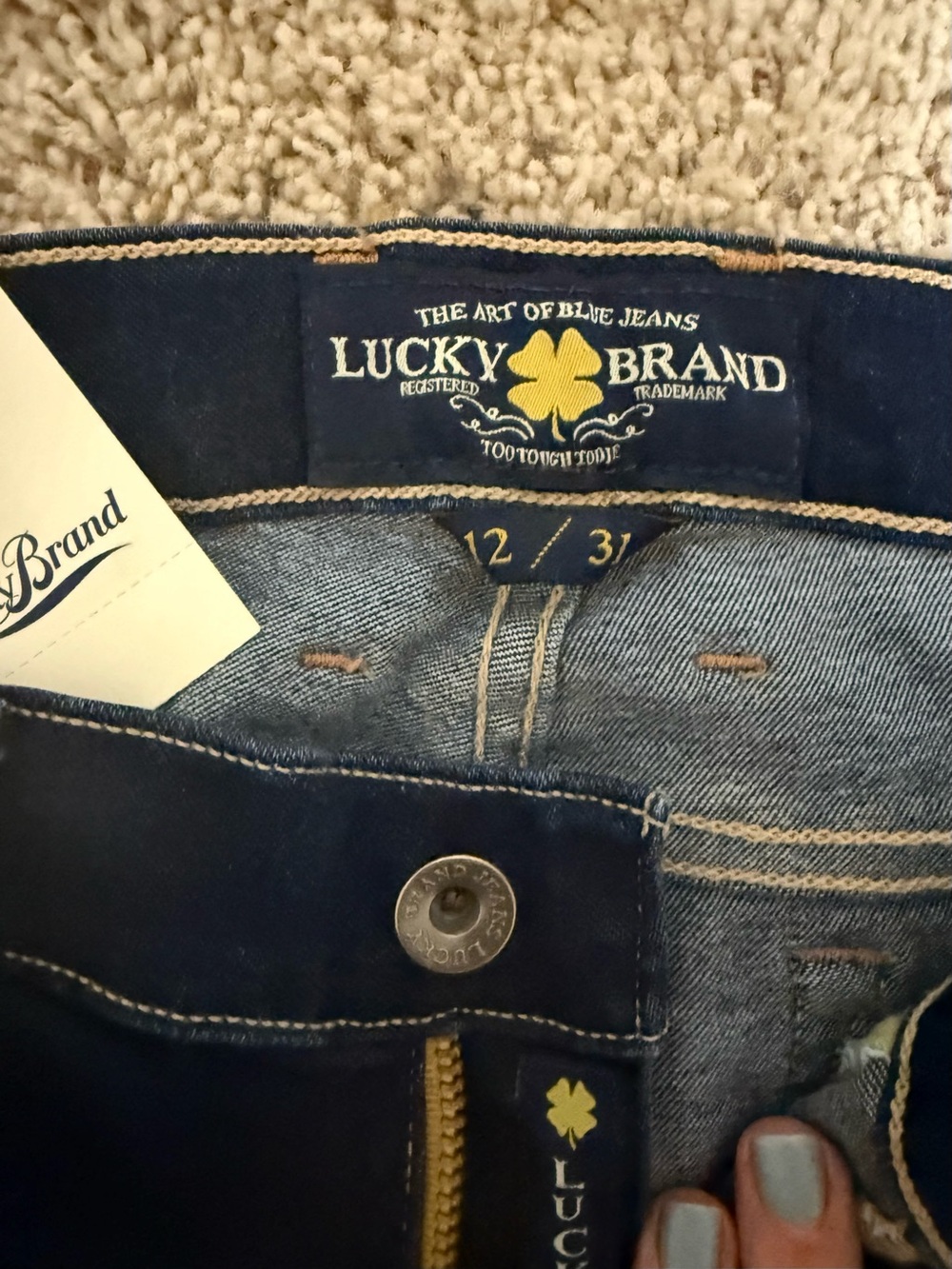 New with Tags Lucky Brand Dark Charlie Skinny Jeans